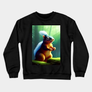 SQUIRREL LAUGHING AT A JOKE Crewneck Sweatshirt